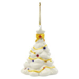 Radiant Treasures Illuminated 3-inch Porcelain Christmas Tree Ornament